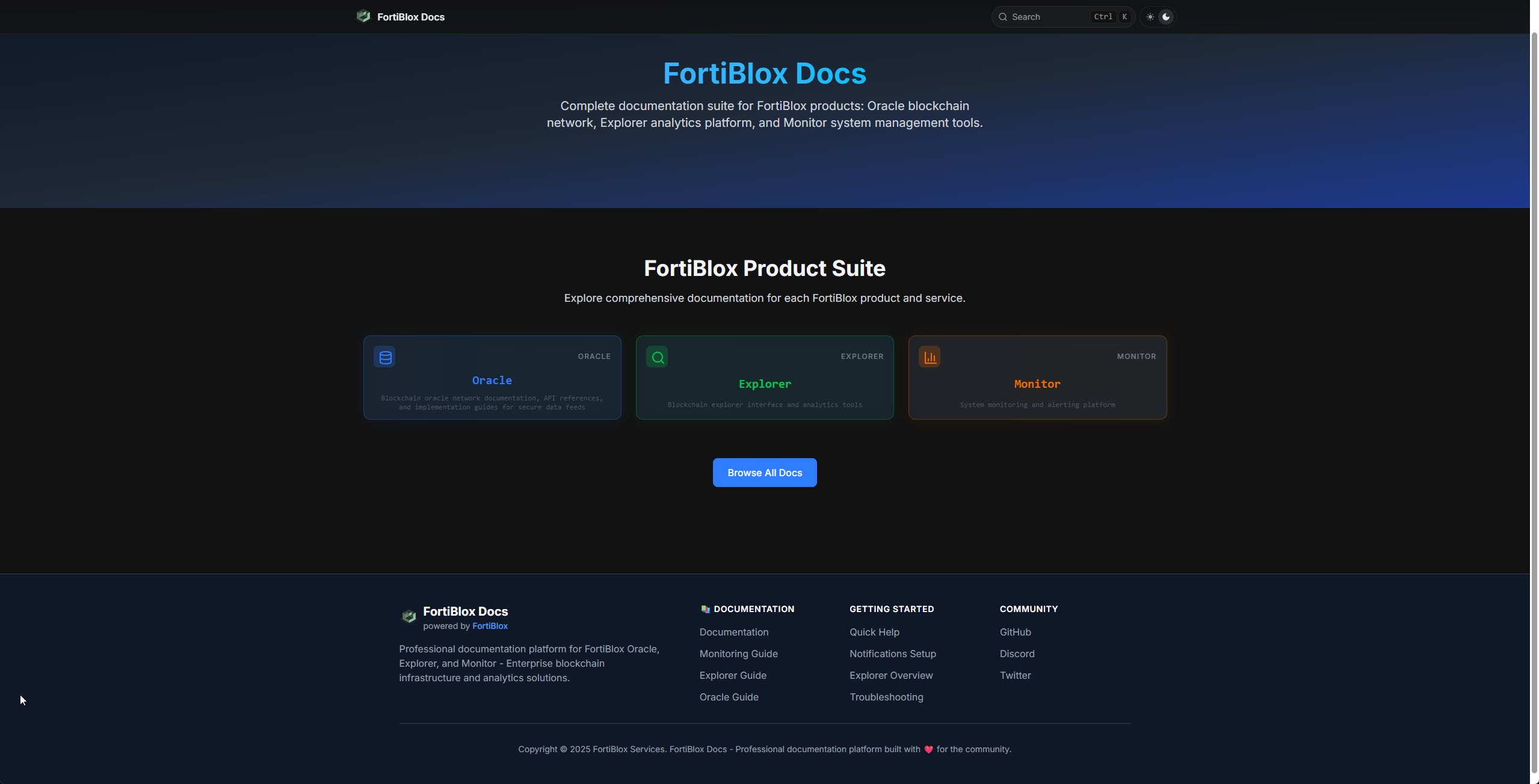 Documentation Interface